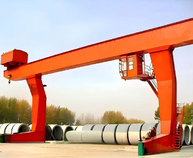 L-shaped gantry crane