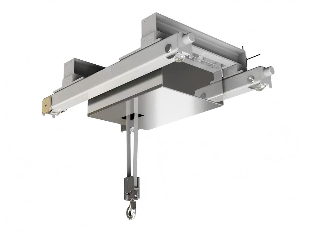 Clean dual-speed electric hoist