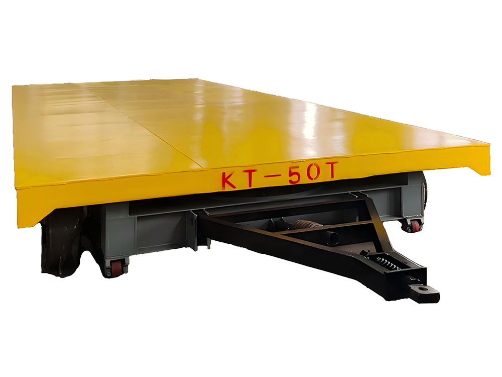 Traction electric flat car