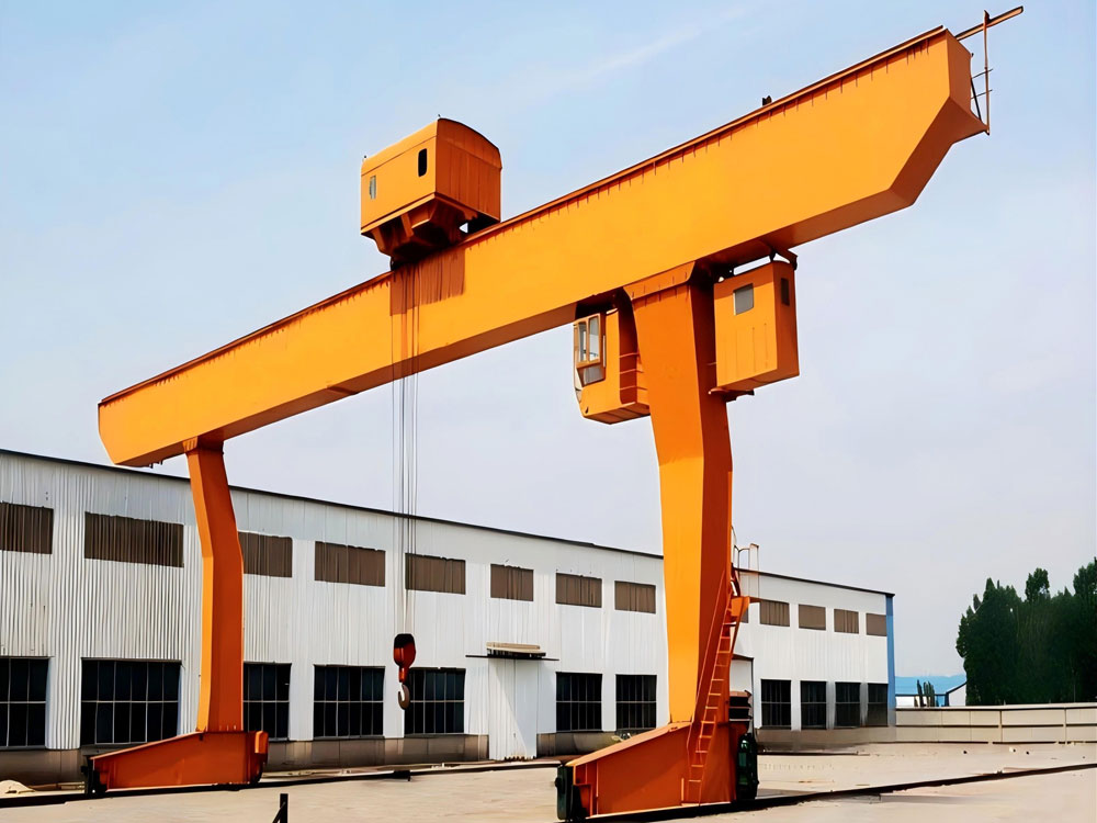 L-shaped gantry crane