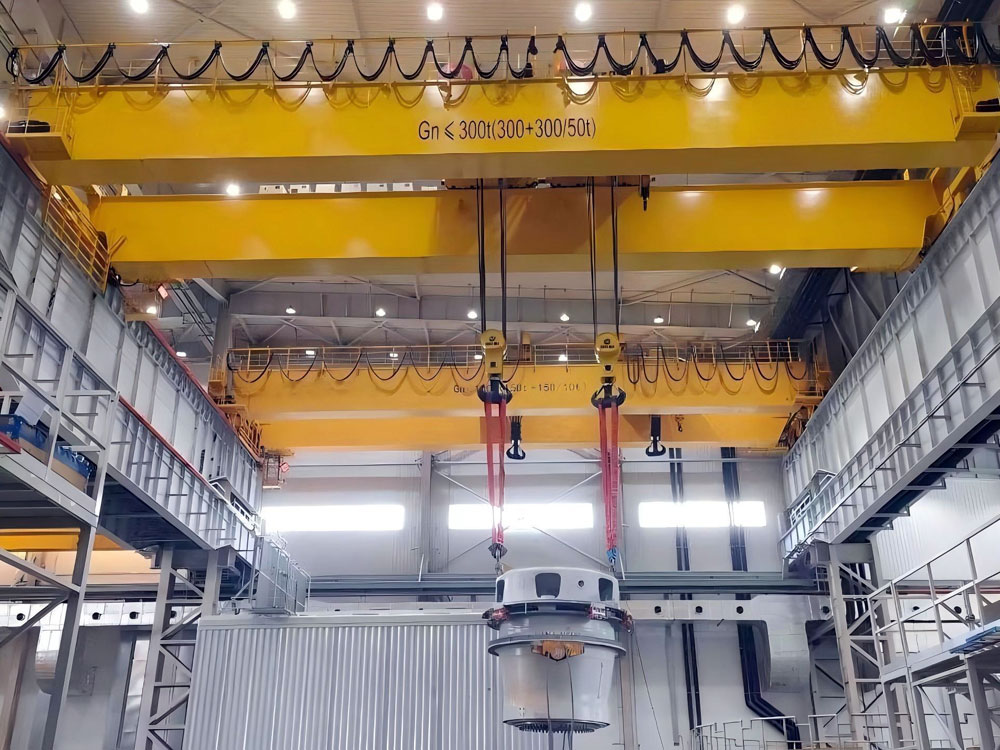 QE double-trolley bridge crane