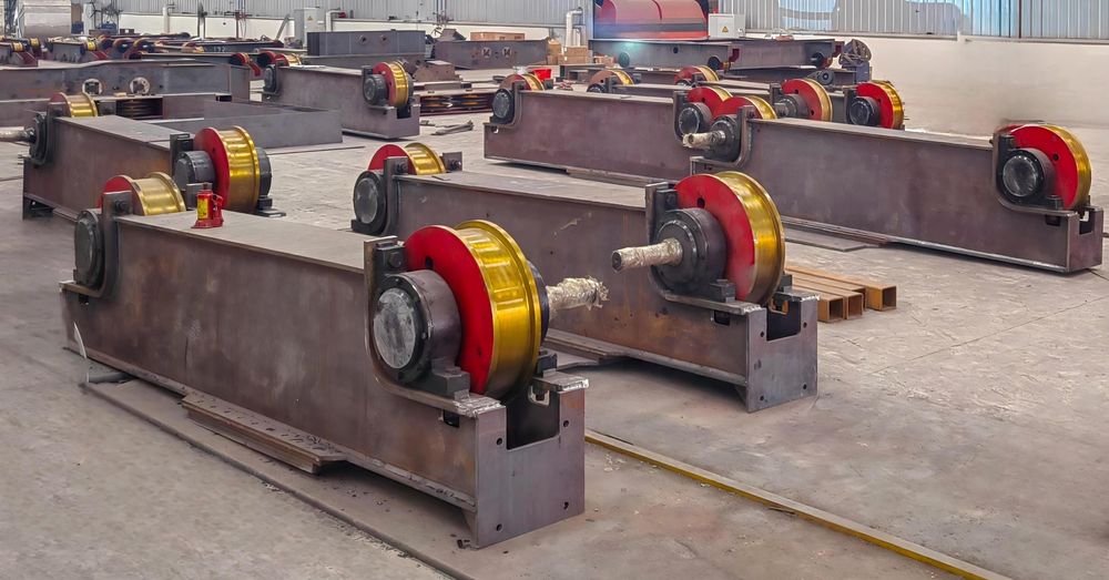 10QD100t double-beam balanced end beam container loading area