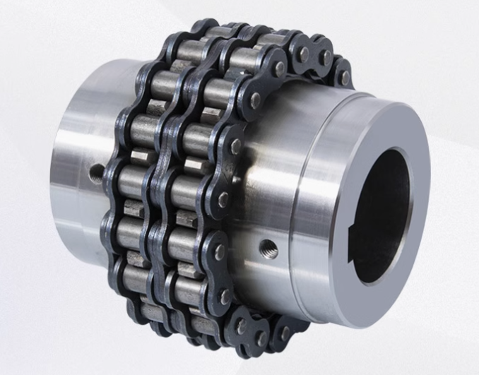 Roller chain type coupling