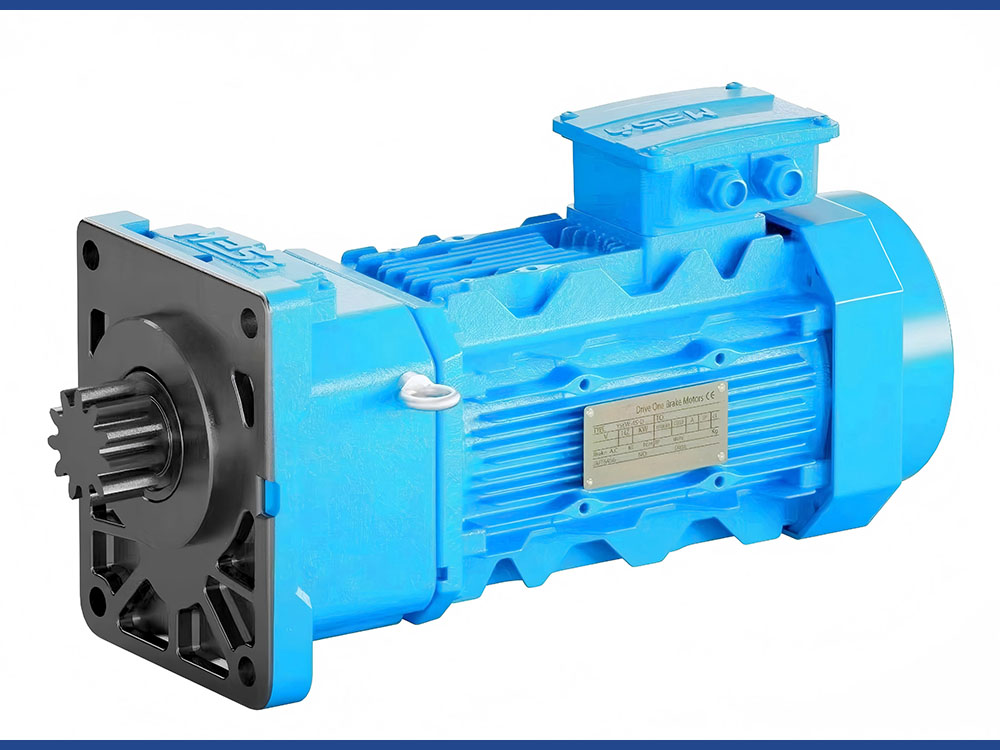 Single-beam crane cart soft start three-in-one gear motor
